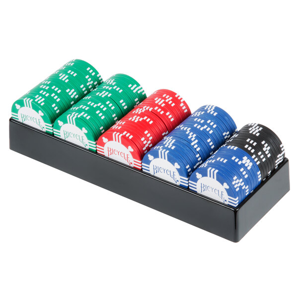 Bicycle Premium 8Gram Clay Poker Chip Set with Tray