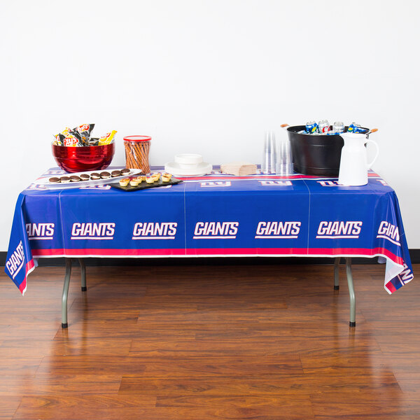 Creative Converting New York Giants 54" x 102" Plastic Table Cover 12