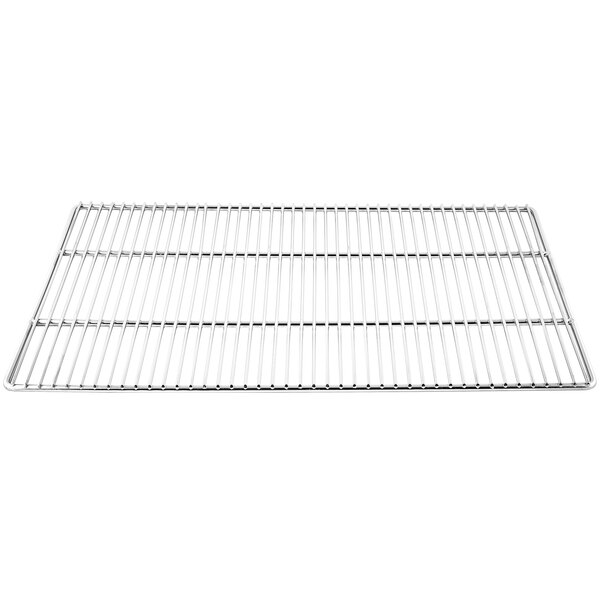 A Cooking Performance Group Salamander oven rack with a metal grate.