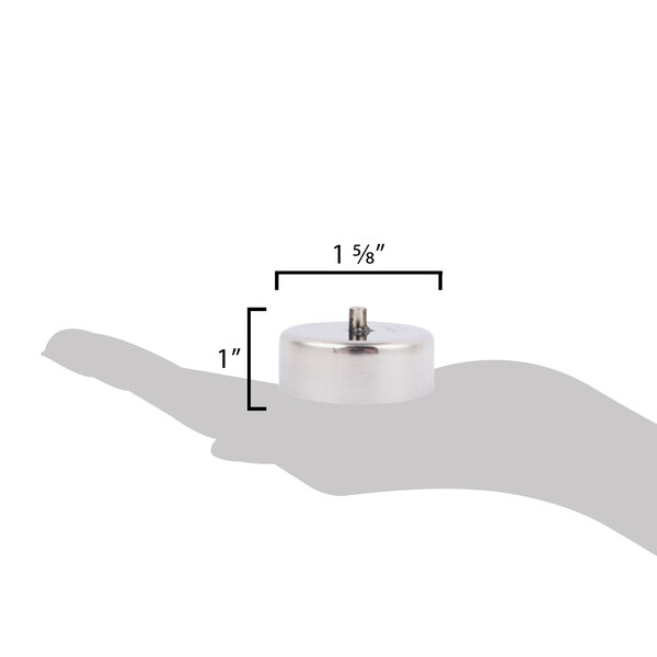 Libbey HEH51 1 5/8" Stainless Steel Personal Chafing Dish Heating Element Holder with Peg 12/Pack