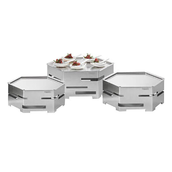 Rosseto SM118 Honeycomb 18" Stainless Steel Hexagon Riser