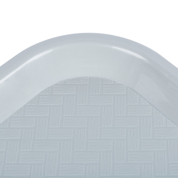 Choice 14" x 18" Gray Plastic Fast Food Tray