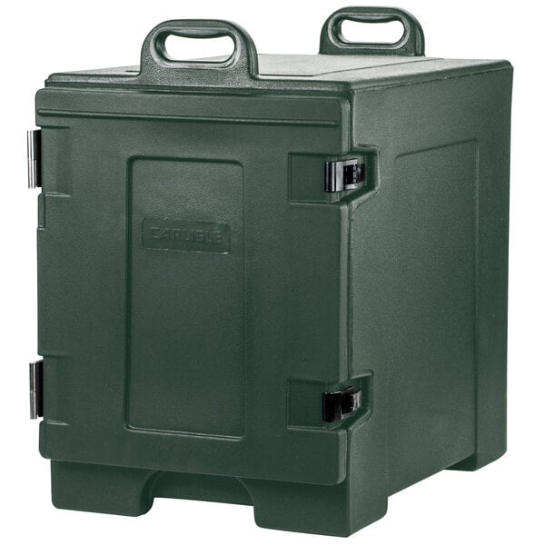 Carlisle Cateraide™ Forest Green Front Loading Insulated Food Pan Carrier - 5 Full-Size Pan Max Capacity