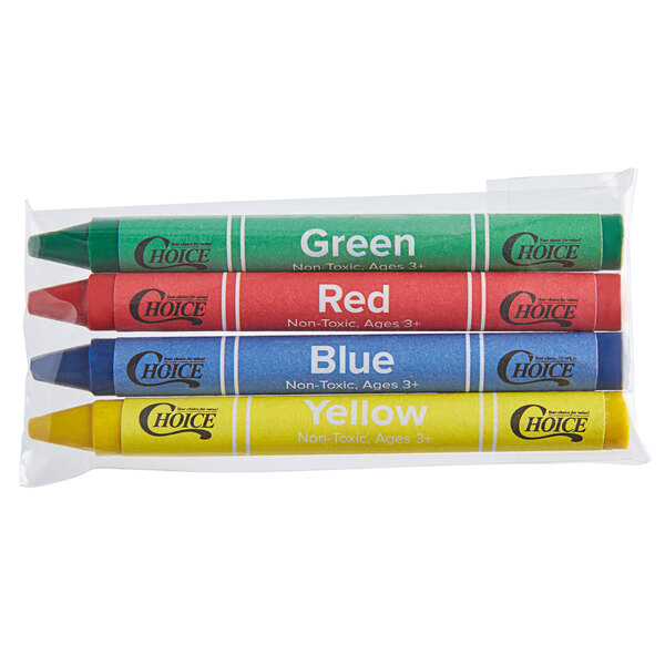 4 pack MINI Washable Crayons