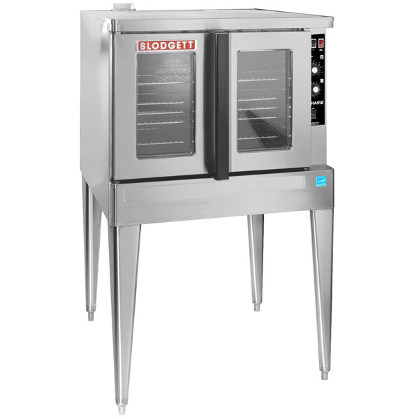 Blodgett ZEPHAIRE-200-G-ES Natural Gas Single Deck Full Size Bakery Depth Convection Oven with Draft Diverter - 50,000 BTU