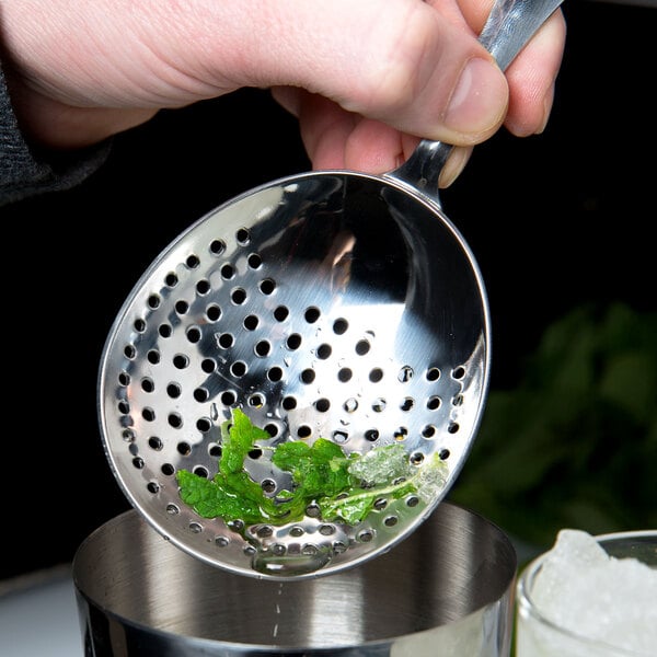 Barfly Barfly Premium Scalloped Julep Strainer Stainless Steel Stainless Steel 