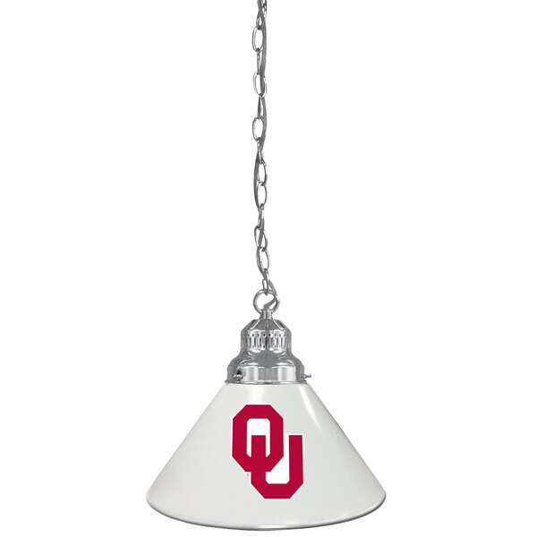 Holland Bar Stool BL1CHOklhma University of Oklahoma Logo Pendant Light with Chrome Finish - 120V
