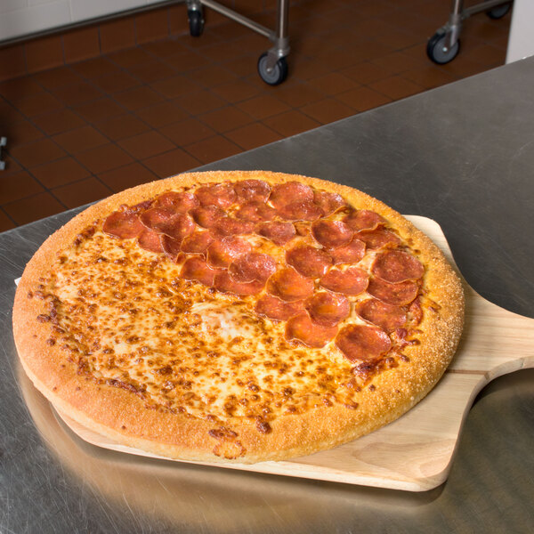 12" x 14" Wooden Tapered Pizza Peel with 22" Handle