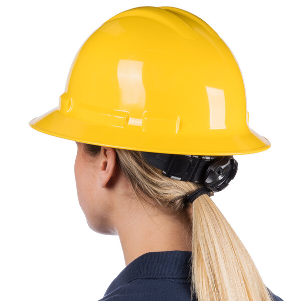 Cordova Duo Safety Yellow FullBrim Style Hard Hat with 6Point Ratchet