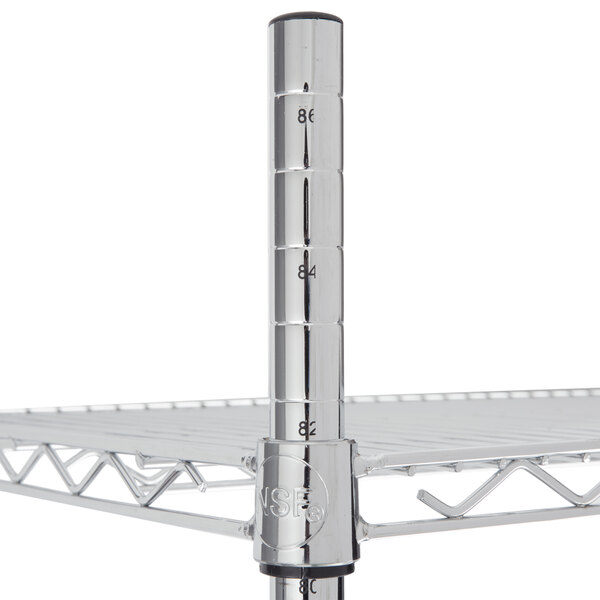 Regency 86" NSF Chrome Mobile Shelving Post