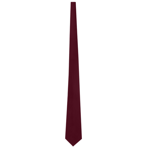 A close up of a Henry Segal customizable burgundy tie.