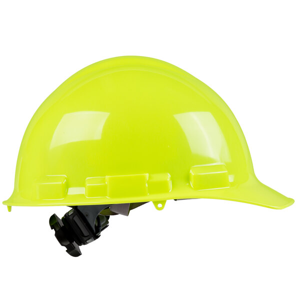 Cordova Duo Safety HiVis Green Cap Style Hard Hat with 6Point Ratchet