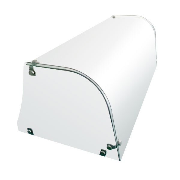 Avantco SNZGD8C Curved Glass Sneeze Guard 49"