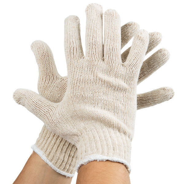 Cordova Lightweight Natural Polyester / Cotton Work Gloves Large 12