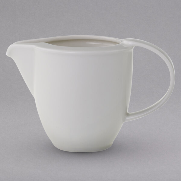 Villeroy & Boch 16-2040-0800 Universal 3.33 oz. White Premium Porcelain Creamer - 6/Case