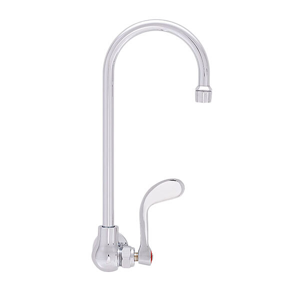 Fisher 68950 Wall Mounted Stainless Steel Faucet with 6" Swivel Gooseneck Nozzle, 2.2 GPM