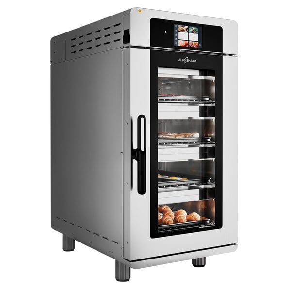 An Alto-Shaam Vector multi-cook oven with food inside.