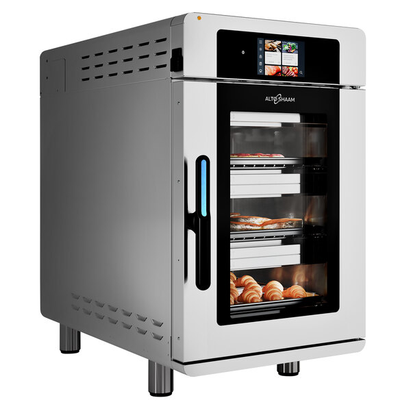 An Alto-Shaam Vector multi-cook oven with food inside.