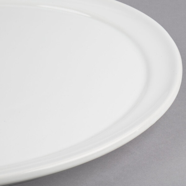 American Metalcraft CERAM12 12" White Ceramic Pizza Serving Tray
