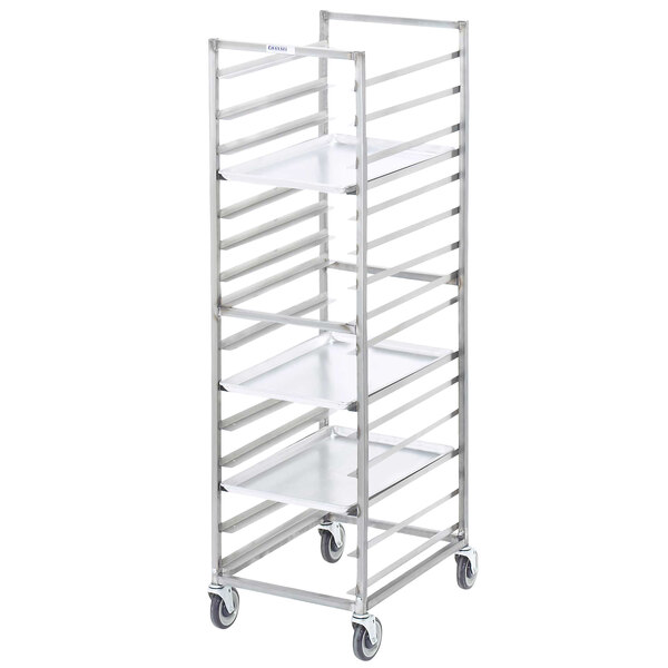 Channel 402S 15 Pan End Load Stainless Steel Bun / Sheet Pan Rack ...