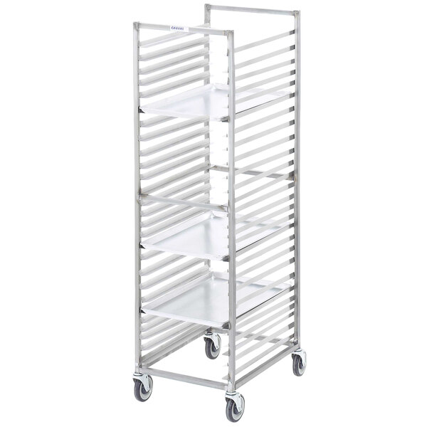 Channel 405S 27 Pan End Load Stainless Steel Bun / Sheet Pan Rack - Assembled