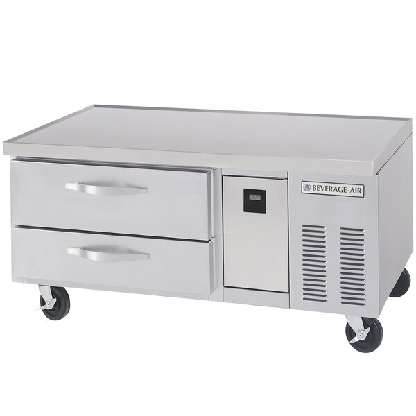 Beverage-Air WTRCS52-1-56-FLT 56" Two Drawer Refrigerated Chef Base with Flat Top
