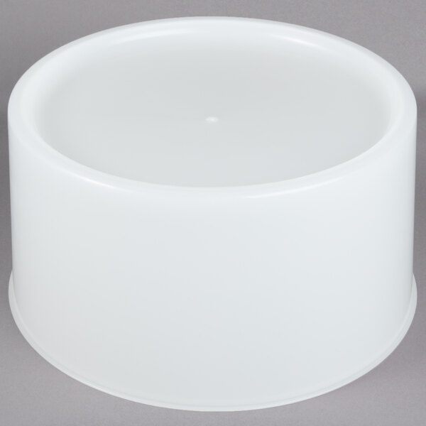 Choice White 3 and 6 Gallon Round Beverage Dispenser Base