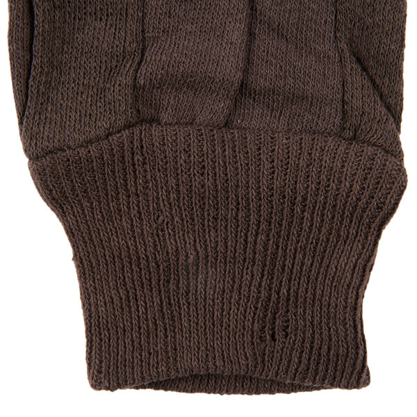 Cordova Women's Medium Weight Brown Cotton Jersey Gloves Large 12/Pack