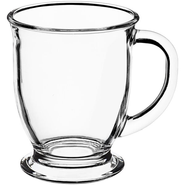 13 oz. Clear Glass Coffee Mugs w/ Custom Imprint Tea Cups