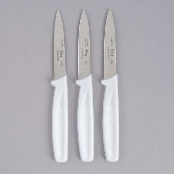 Choice 3 1/4 Paring Knife Set with 1 Serrated and 2 Smooth Edge