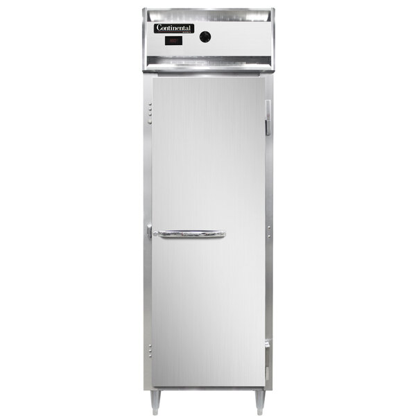 Continental DL1W 26" Solid Door Reach-In Heated Holding Cabinet - 1500W