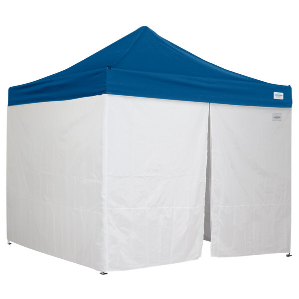 Caravan Canopy 21003605020 Traveler 10' x 10' Blue Light-Duty Commercial Grade Instant Canopy Kit