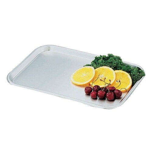 Vollrath 80130 Oblong Stainless Steel Serving / Display Tray - 13 5/8" x 9 3/4"