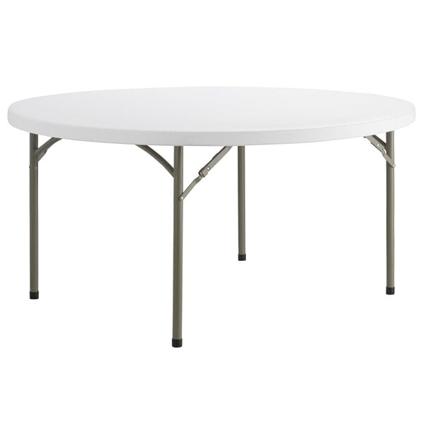 60 Round Folding Table Heavy Duty, How Big Should A Round Table Be To Seat 600
