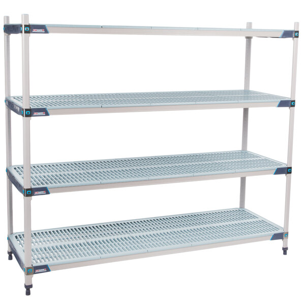 Metro X576GX3 MetroMax i 4Shelf Polymer Shelving Unit 24" x 72" x 63"
