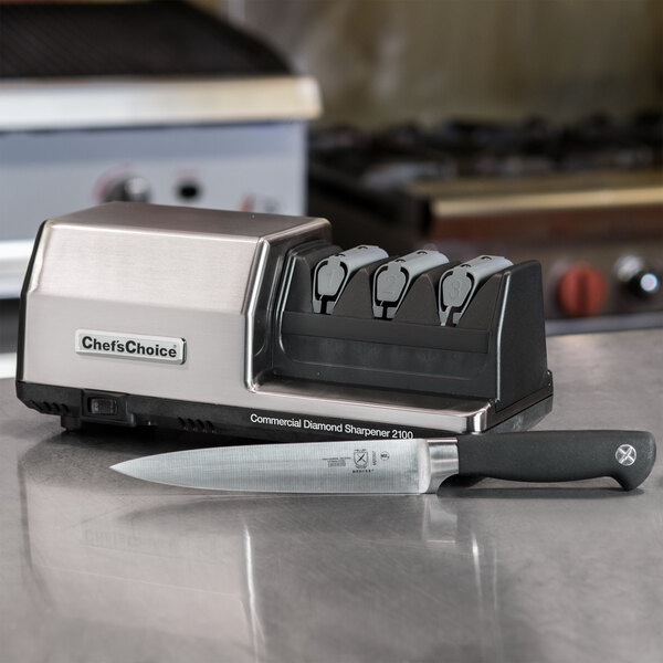 Edgecraft Chef's Choice 2100 3 Stage Diamond Hone Professional Knife  Sharpener