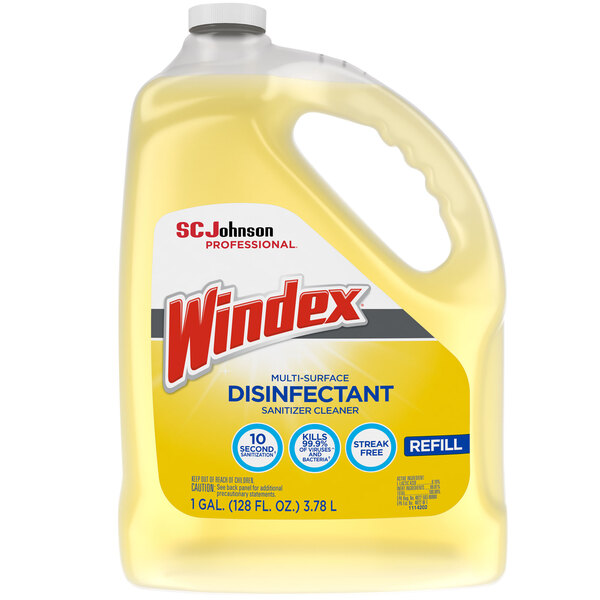 SC Johnson Windex® 682265 1 Gallon Multi-Surface Disinfectant / Sanitizer - 4/Case