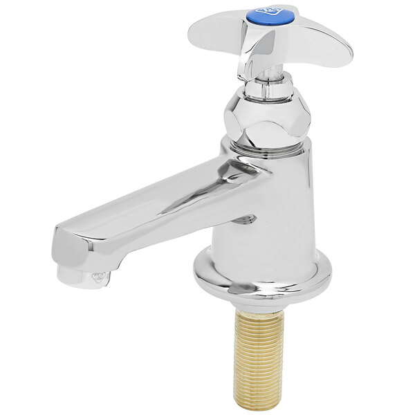 T&S B-0710-F12 Deck Mounted Basin Faucet with 1.2 GPM Aerator, Eterna Cartridge, and 4 Arm Handle