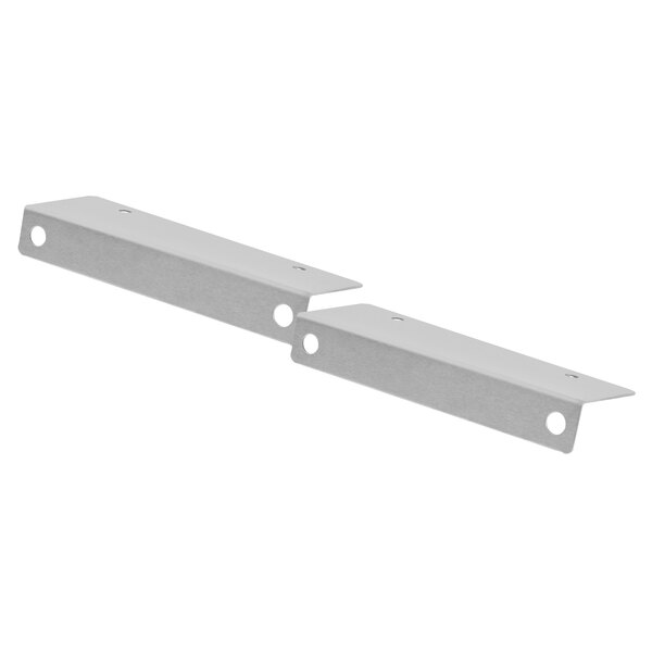 Two Avantco metal mounting brackets.