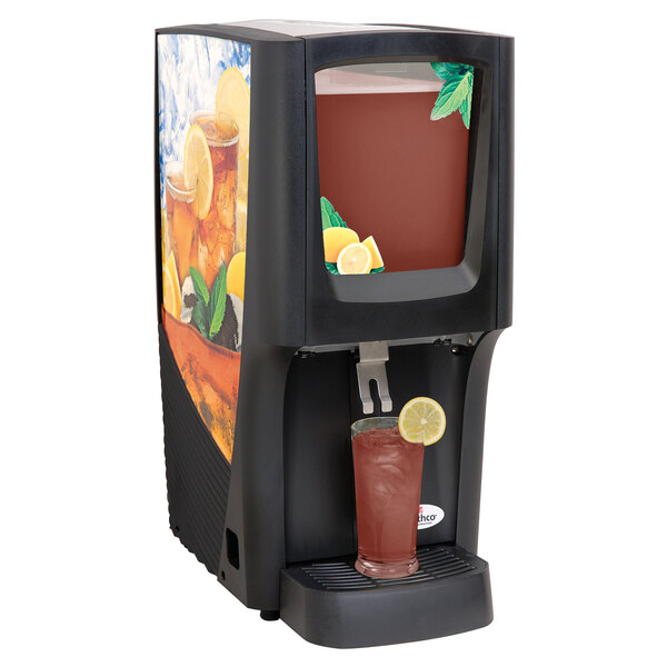 Crathco C-1S-16 G-Cool Single 5 Gallon Bowl Premix Cold Beverage Dispenser with Iced Tea Decal