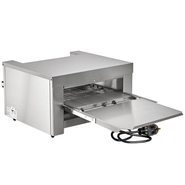 Omcan Premium Commercial Stainless Steel Conveyor Restaurant Countertop Pizza Baking Oven, 3600W (SAK48164)