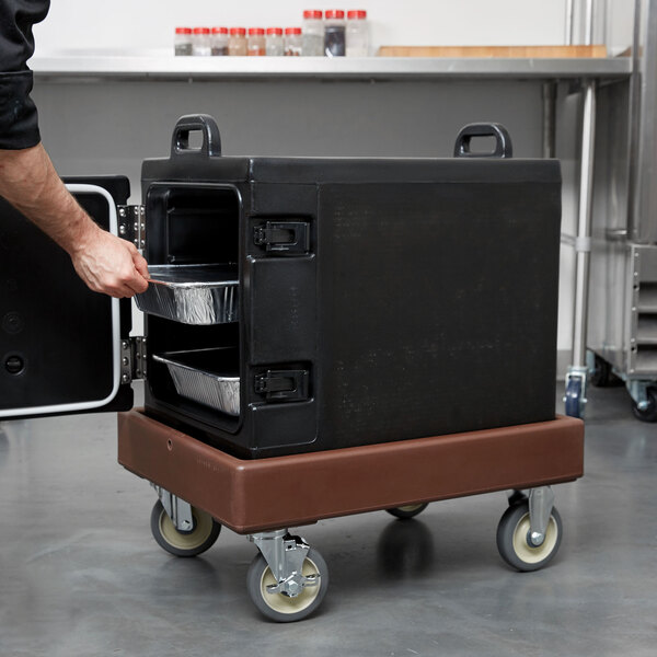 Cambro CD300 Dark Brown Camdolly for Cambro Camtainers and Camcarriers