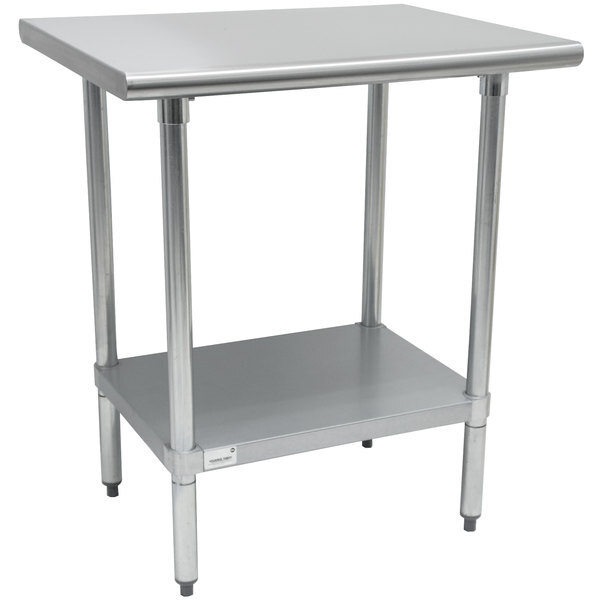 Advance Tabco TTS-182 18" x 24" 18 Gauge Stainless Steel Work Table with Undershelf