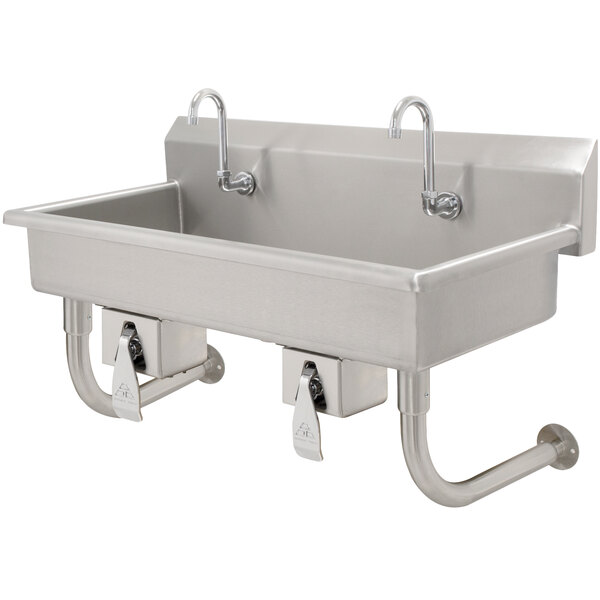 Advance Tabco FCWM120KV 16Gauge MultiStation Hand Sink with 8