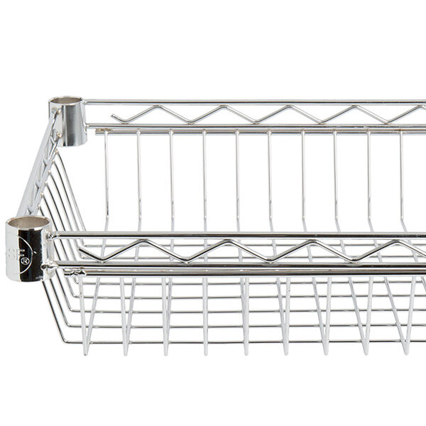 Regency 18 X 24 Nsf Chrome Shelf Basket, White Metal Basket Shelving Unit