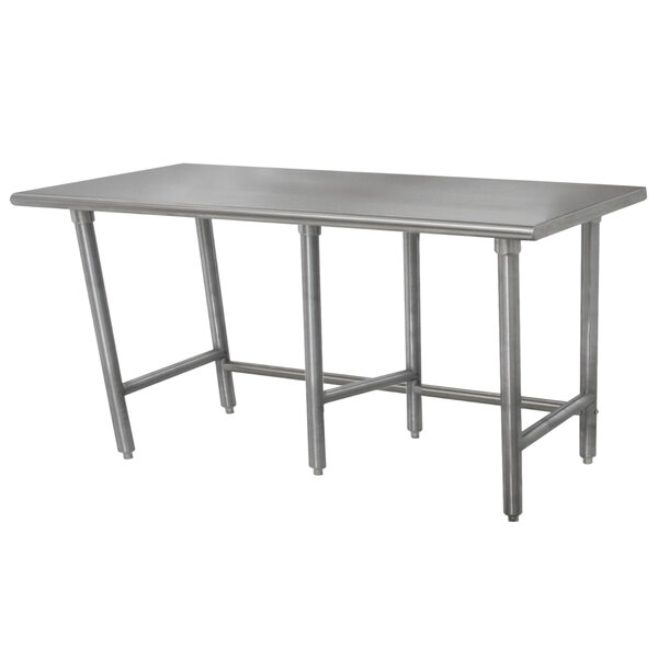 Advance Tabco TSLAG-248 24" x 96" 16-Gauge 430 Stainless Steel Economy Work Table