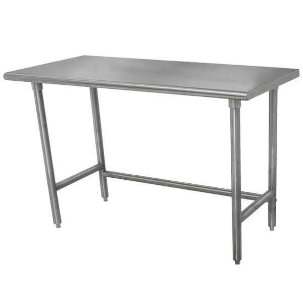 Advance Tabco TSLAG-366 36" x 72" 16-Gauge 430 Stainless Steel Economy Work Table