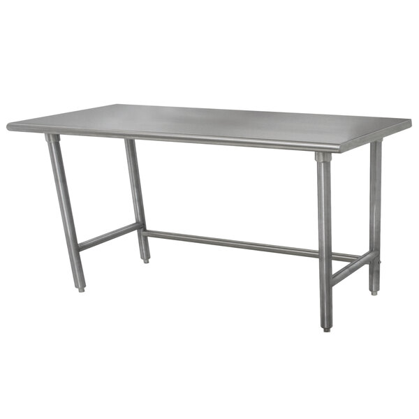 Advance Tabco TSLAG-247 24" x 84" 16-Gauge 430 Stainless Steel Economy Work Table