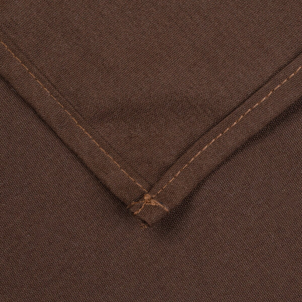 Intedge 45" x 54" Rectangular Brown Hemmed 65/35 Poly/Cotton Blend