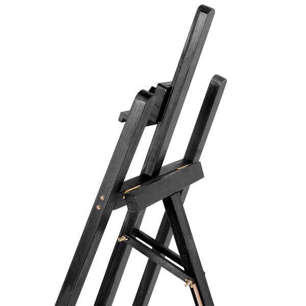 Choice 23" x 62" Adjustable Black Wood Easel
